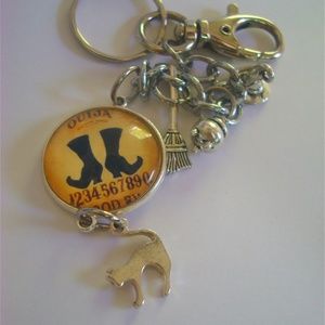 Witch Key Chain,Bag Charms,Halloween Laynard Clip